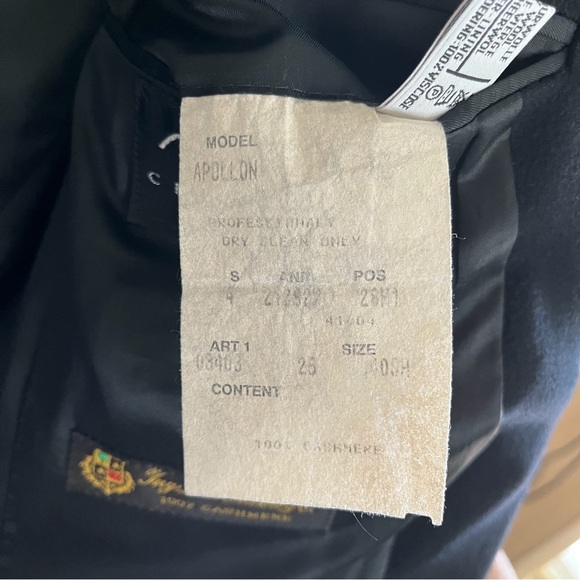 HUGO BOSS Cashmere Blazer Ing LoroPiana APOLLON Black Size 40SH - Picture 8 of 10